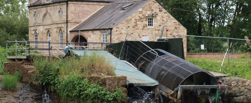 Picture of the hydropower section of the mill
